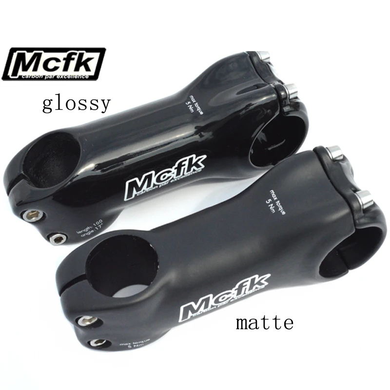 6°//17° Carbon Bicycle Stem UD//3K Glossy Mountain Road Bike Part 31.8*70-130mm