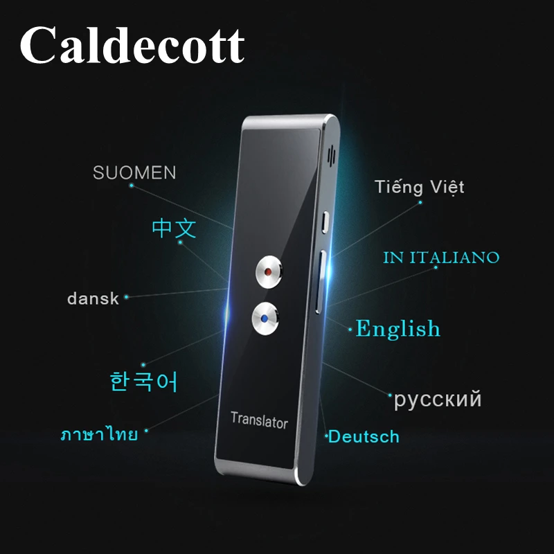 

Caldecott Portable Smart Voice Translator Real Time Speech Interactive Translator 3 in 1 voice Text Photo Language Translator