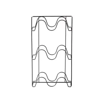 

24.5 x 13.5 x 40.5cm Multi-layer Shoes Rack Wall Mount Slippers Hanging Shelf Slipper Storage Organizer (Black)