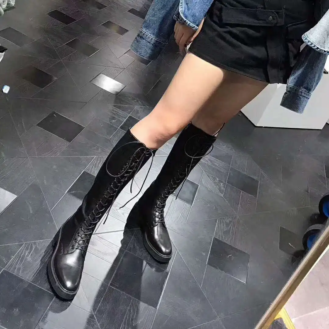 

2018 Leather High Really Non-slip Martin Knight Women Winter Boots