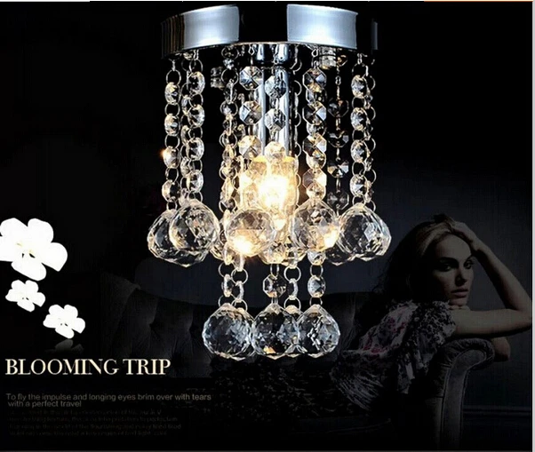 

Hot Modern Round K9 Crystal Ceiling Lights Aisle Corridor Led Ceiling Lights Ac110-260v Led Lights
