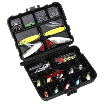 

36pcs/set Metal Spoon Fishing Lure Kit Spinner Bait Tackle Fishing Lure Set for Trout Bass Salmon Freshwater Saltwater with Ho