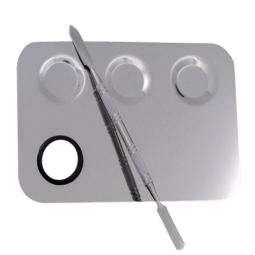 Houkiper 1pc Oil Paint Palette Plate Aluminum Round Oil Paint Palette