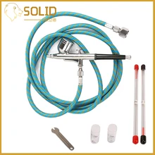 Мини Аэрограф пистолет комплект воздушные кисти пистолет-распылитель для ногтей для макияжа для украшения торта 7cc 0,2/0,3/0,5 мм комплект распылителей Краски Живопись моделирование