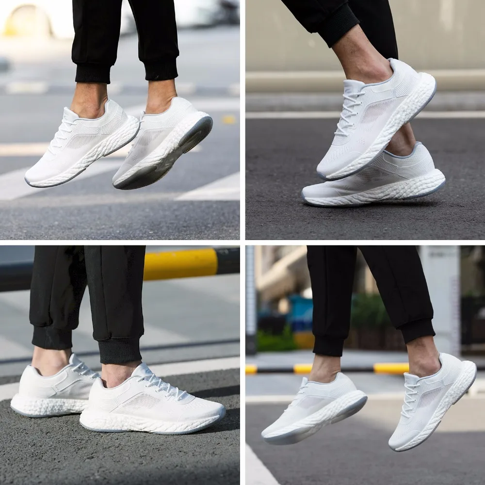 ONEMIX Летние мужская зимние off white Повседневные Туфли Дышащие Квартиры Кроссовки