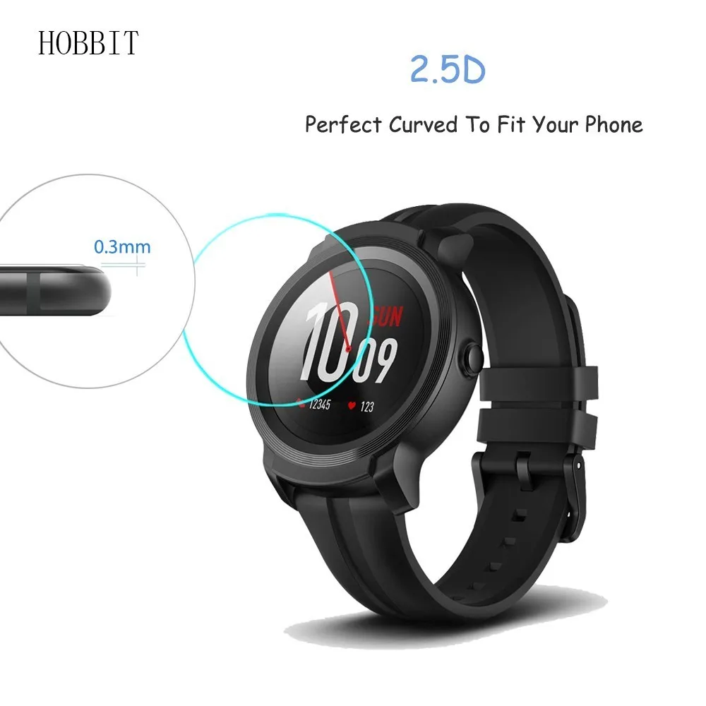 0 3 мм 2.5D 9H прозрачное закаленное стекло Защита экрана для Ticwatch Mobvoi E2 S2 Smartwatch