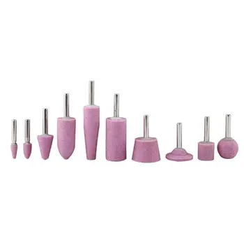 

10Pcs Polishing Stone H-ead Grinding Wheel Burr Bit for Grinder Shank Diameter 6mm durable