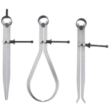 Весна внутри снаружи делитель штангенциркуль набор 9,8 дюймов инструменты машиниста 3-pack