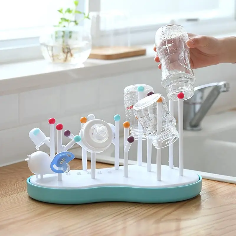 

Baby Feeder Bottle Nipple Portable Heat-resisting Drying Rack For Household And Travel