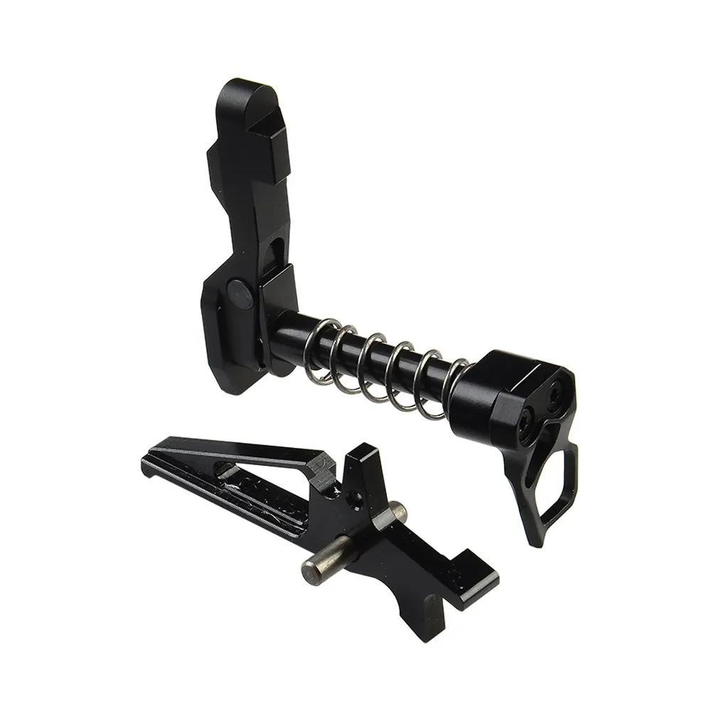 Anodized IPSC CNC Aluminum Timer Trigger Magazine Release Catch Safety Selector Switch Lever Set For M4/16  AEG Paintball