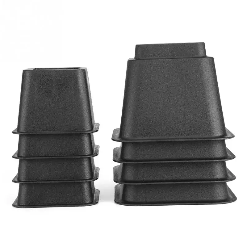 8pcs Bed Risers Set Chair Furniture Lift Blocks Elephant Feet Furniture Raiser Floor Protector Accessories