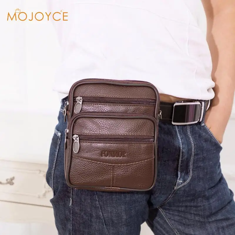 أزياء والجلود حقيبة الكتف للرجال عارضة رجل الأعمال حقيبة ساعي جلد طبيعي Crossbody أكياس 2019