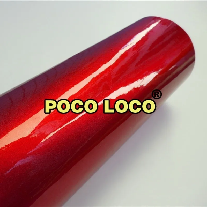 Candy Red Glossy Glitter Metallic Car Wrap Vinyl For Bonnet spoiler bumper roof mirror interior Decoration mobile Phone | Автомобили и