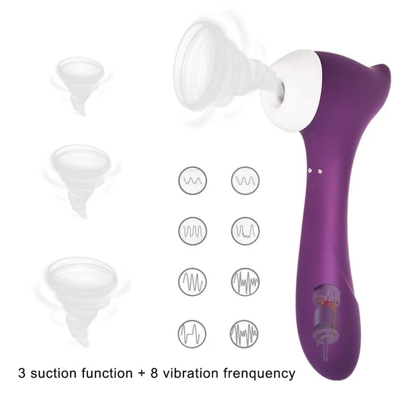 Powerful Nipple Vibrator G Spot Nipple Clitoris Stimulator Vibrator Clitoris Vibrator Suction Clitoris Sucker Sex Toys X275