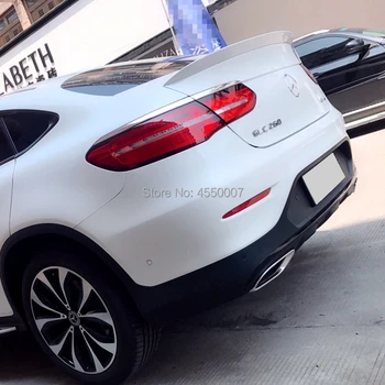 

For Mercedes GLC Class Coupe GLC300 GLC250 2017-2018 ABS Plastic Primer Exterior Rear Spoiler Tail Trunk Boot Wing Decoration