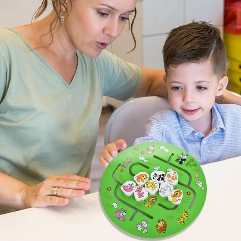 Montessori Toys Educational Wooden Toys for Children Early Learning Puzzle Cartoon Animal Round Labyrinth Board Puzzles Toys Montessori Toys Educational Wooden Toys for Children Early Learning Puzzle Cartoon Animal Round Labyrinth Board Puzzles Toys