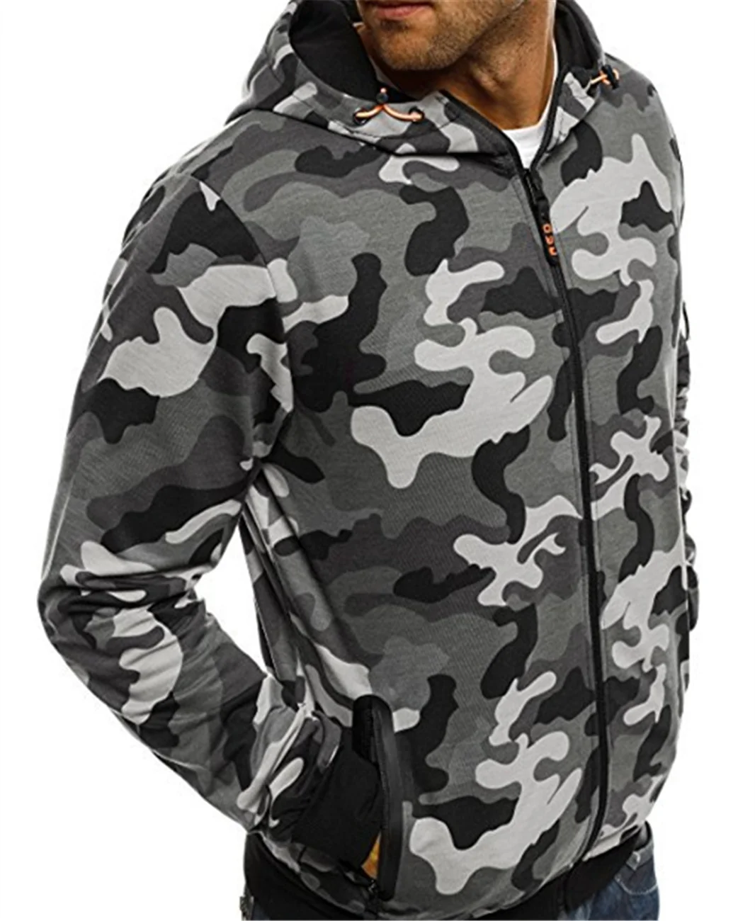 Billig Herren Pullover Strickjacke Mit Kapuze Mantel Camouflage Männlichen mode Armee Kampf Taktische Sweat Shirt Military Männer KLEIDUNG