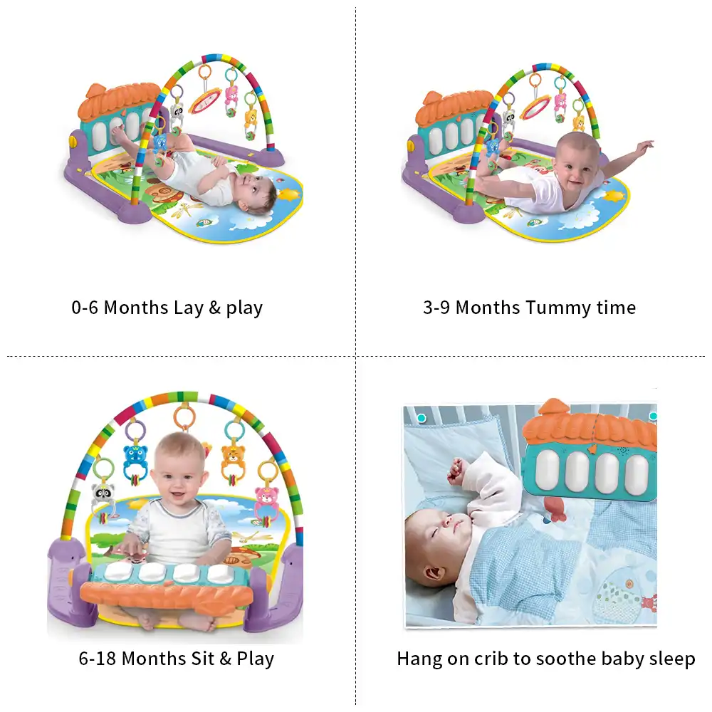 piano tummy time mat