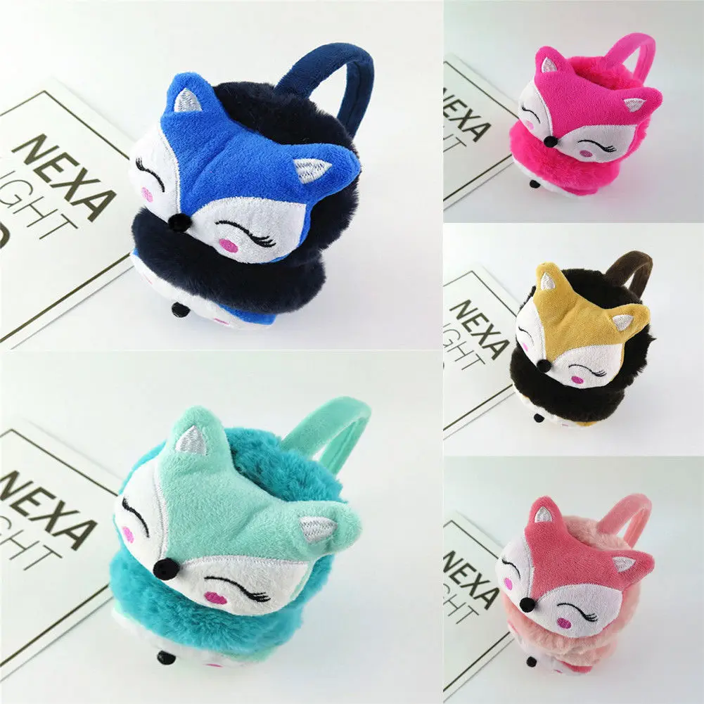 

Kawaii Cute Animal Fur Earmuffs 2019 New Ear Warmer Ear Muffs Winter Accessories For Women Plushed Cartoon Animals Style