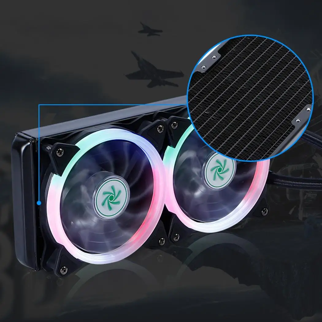 240 Standard Cooler Master MasterLiquid  Addressable RGB All-in-one CPU Liquid Cooler Dual Chamber Intel/AMD Support Cooling
