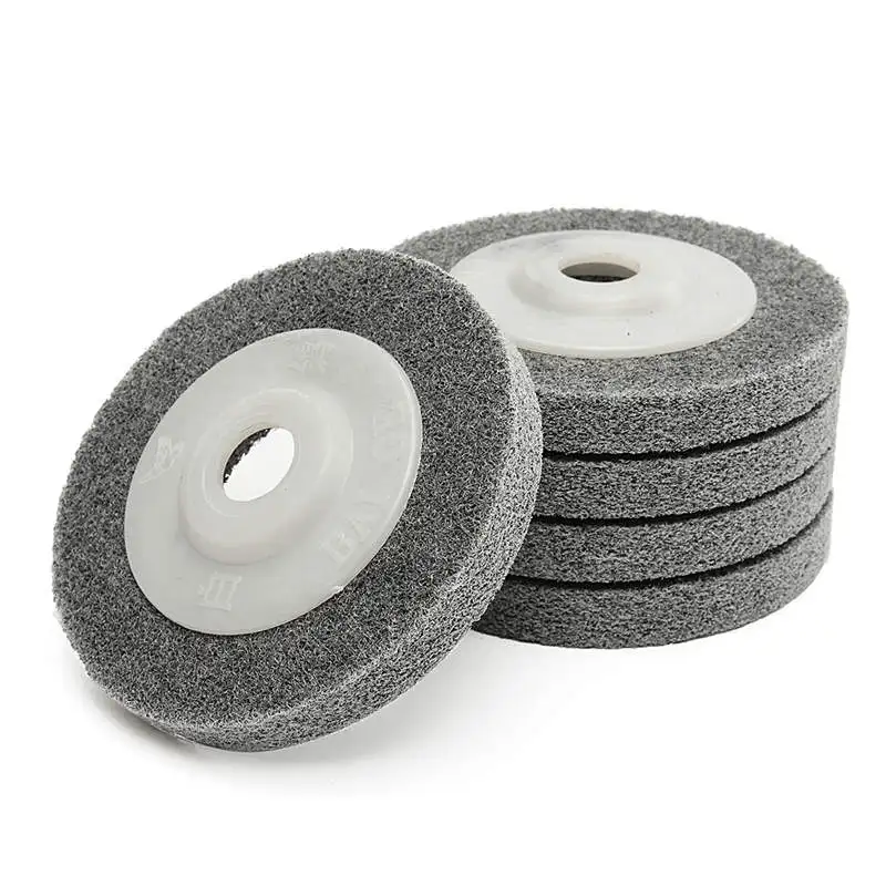 

5pcs 4 Inch Fiber Polishing Sanding Discs Set 100mm Metal Wood Buffing Wheel Pads