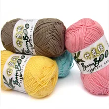 70% bamboo fiber 30% cotton hand knitting yarns Anti-Shrink Baby yarns crochet thread cotton thread thick bamboo cotton yarn inverse creep in textile yarns