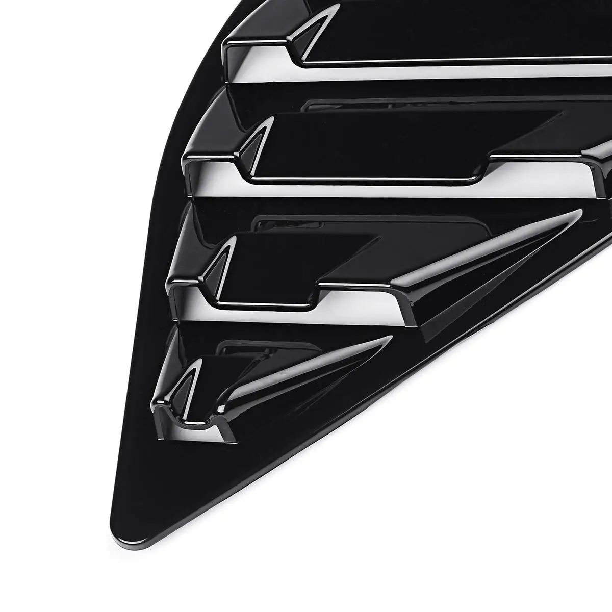Углеродное волокно цвет задняя четверть панель окна боковые жалюзи вентиляционная крышка наклейка Накладка для Ford для Focus ST RS хэтчбек 2012