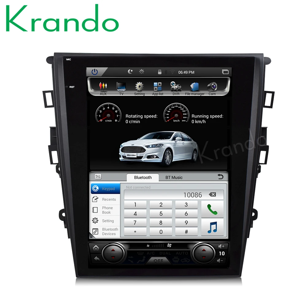 Flash Deal Krando Android 8.1 12.1" Tesla Vertical screen car radio gps navigation for ford mondeo fusion 2013-2017 multimedia system wifi 3 Flash Deal Krando Android 8.1 12.1" Tesla Vertical screen car radio gps navigation for ford mondeo fusion 2013-2017 multimedia system wifi 3