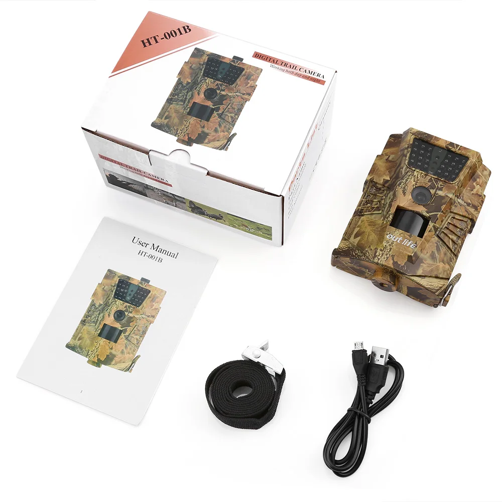 Outlife 1080 P Trail камера охотничья видеокамера ловушка 12MP 30 шт. Инфракрасные