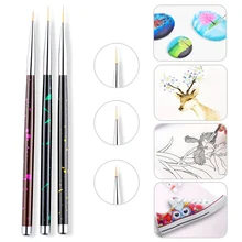 3 шт./компл. черный тонкой ногтей Краски кисти художника акварель гуашь Краски ing эскизов кисть школьные художественные канцелярские принадлежности