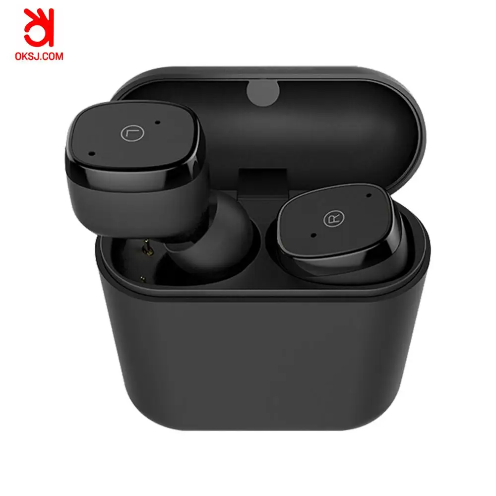 Oksj D06 Мини bluetooth наушники беспроводные в ухо с зарядный чехол V5.0 беспроводная