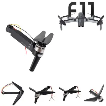 LeadingStar 4 Uds SJRC F11 piezas de recambio de drones RC Axis Arms con Motor y hélice para Dron de carreras con visión en primera persona marco piezas de repuesto