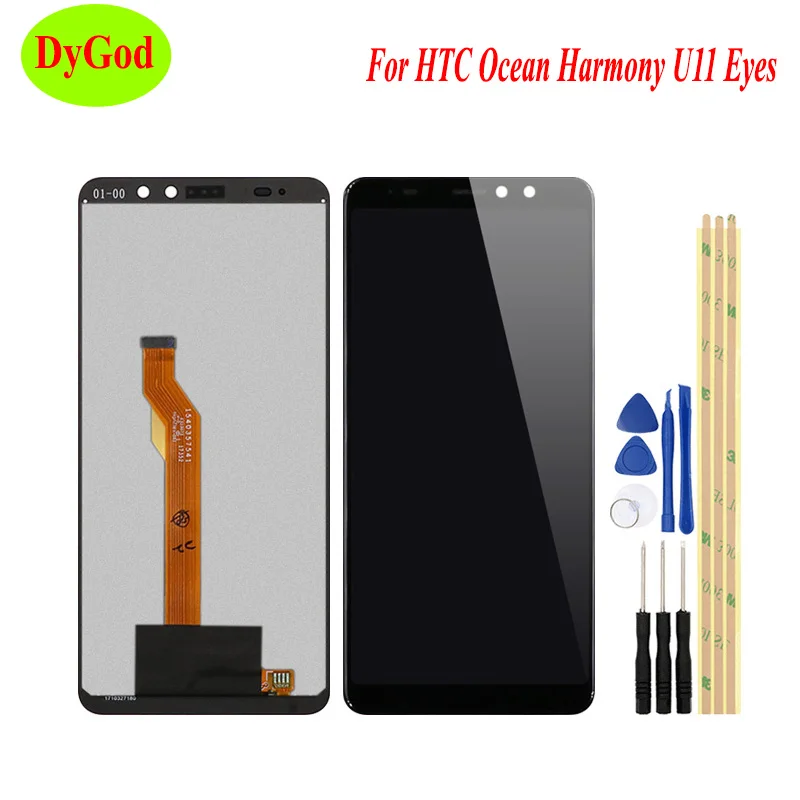

For HTC Ocean Harmony U11 Eyes LCD Display Screen Touch Complete Digitizer Replacement Part LCD Screen Display Combo with Tools