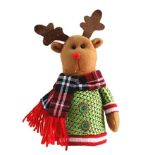 Рождественские бутылки вина КРЫШКА мешок рождественские украшения настроение стол украшения вечерние