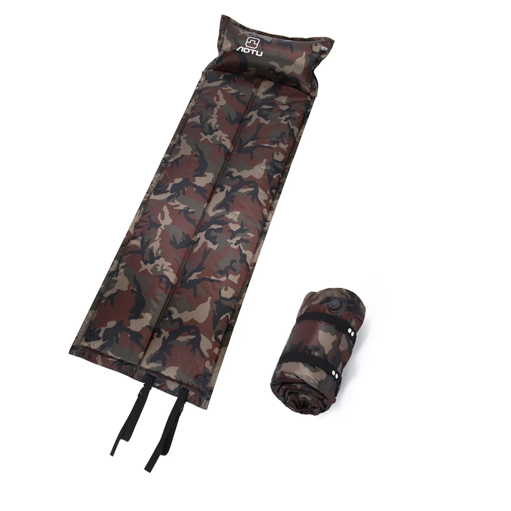 التخييم حصيرة في الهواء الطلق للطي حصيرة التلقائي للنفخ التخييم حصيرة فراش تضخيم الذات مويستوريبروف خيمة سادة مع وسادة P20