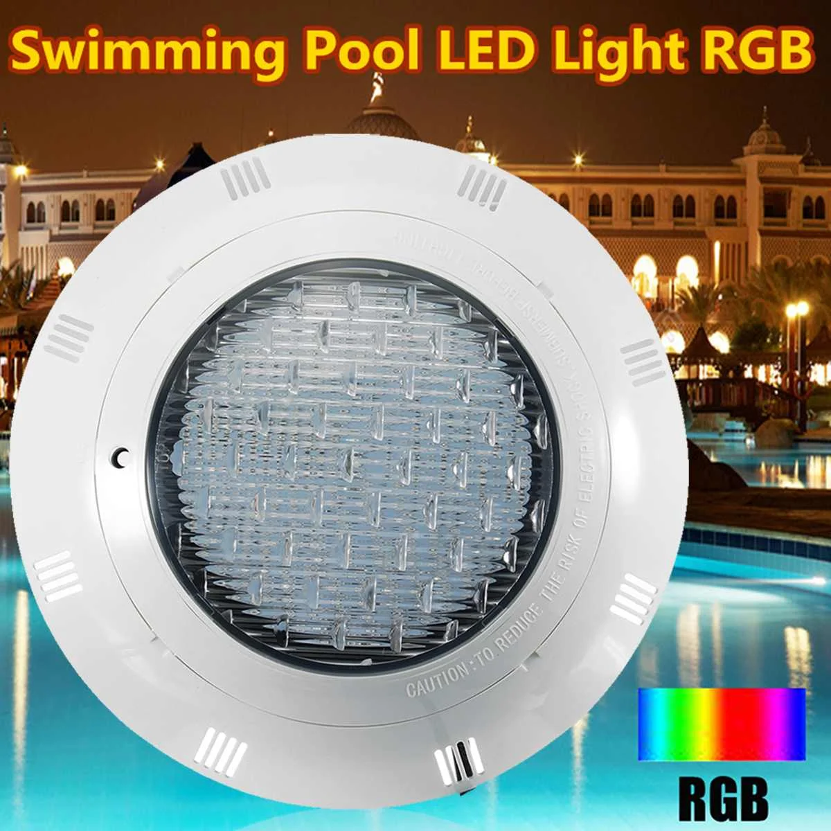 

RGB LED Swimming Pool Underrwater LED Light 18/25/35/45/54/60/72W 7 Color Wall Mounted Pond Lighting + Remote Control