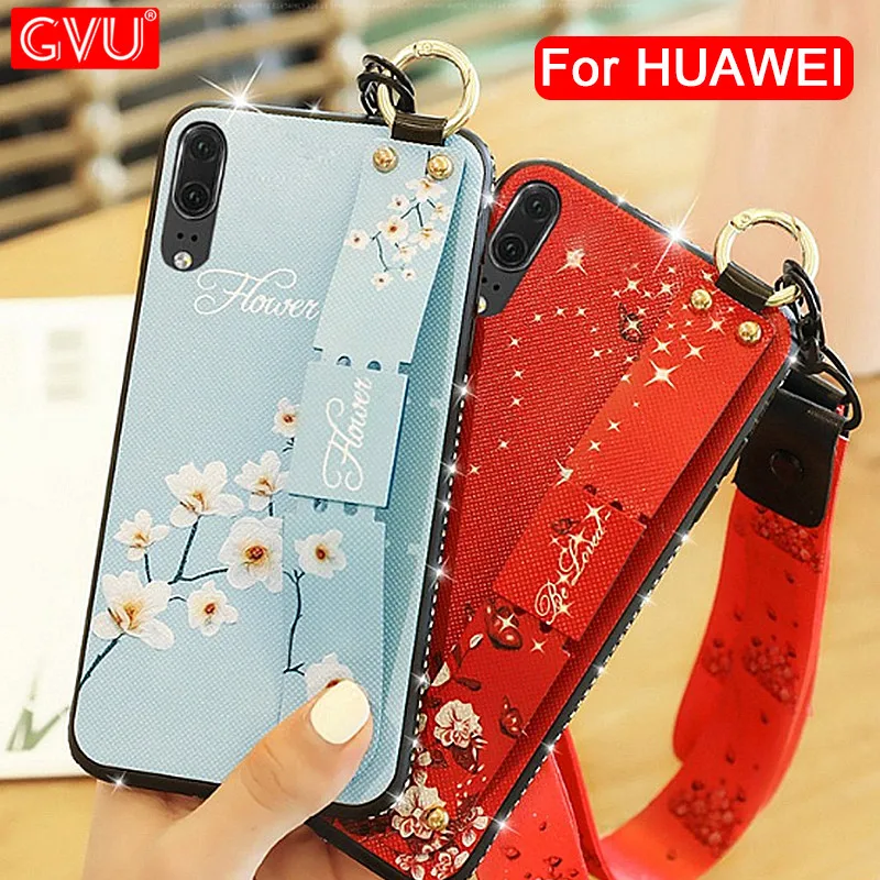 

CVU Painted soft side with drill collar For Huawei P20 P30 Mate 20 PRO Protective Case On The For HuaweiP20 P30 Lite Mate20 Case