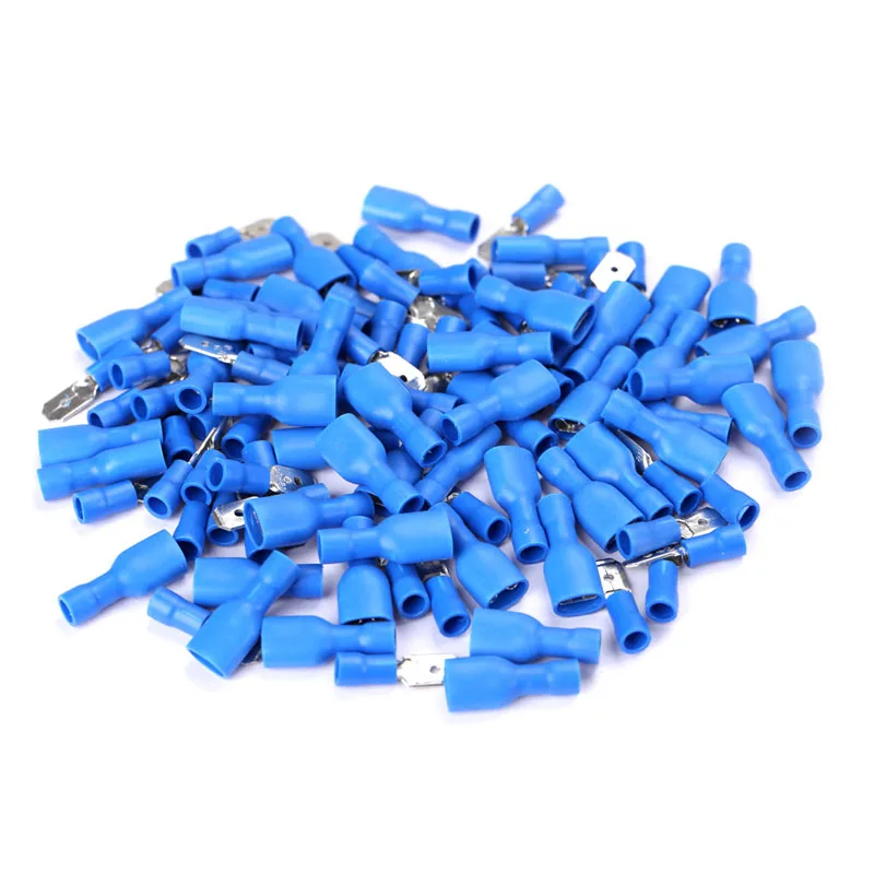 New Female/Male Spade Insulated Electrical Crimp Terminal Connectors 50Pairs   WXV Sale