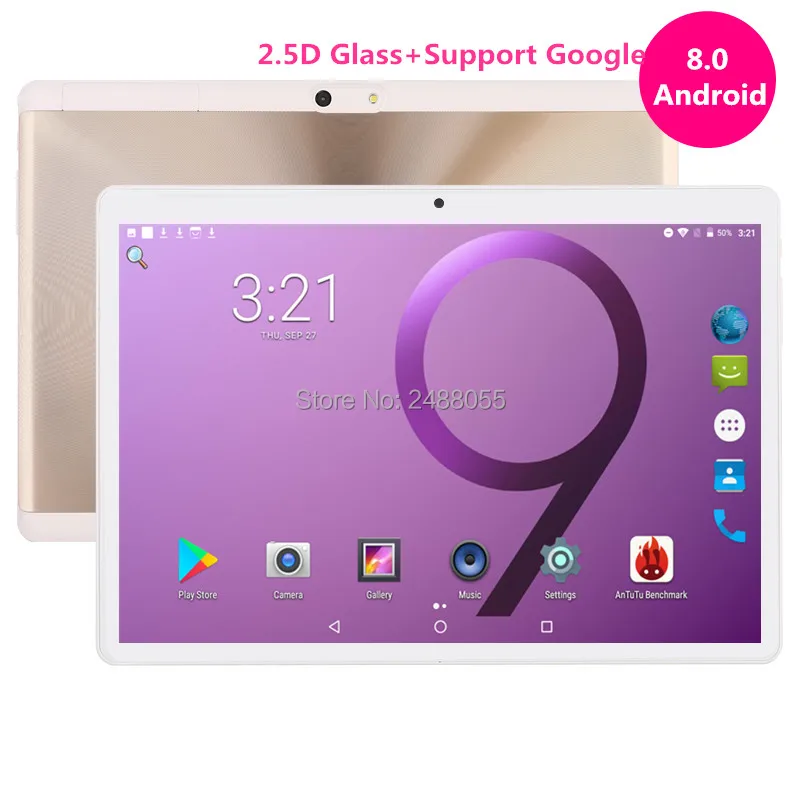 10 Inch tablet 3G 4G FDD LTE Android 8.0 Octa Core HD 1280X800 IPS 2.5D Touch Screen RAM 4GB ROM 64