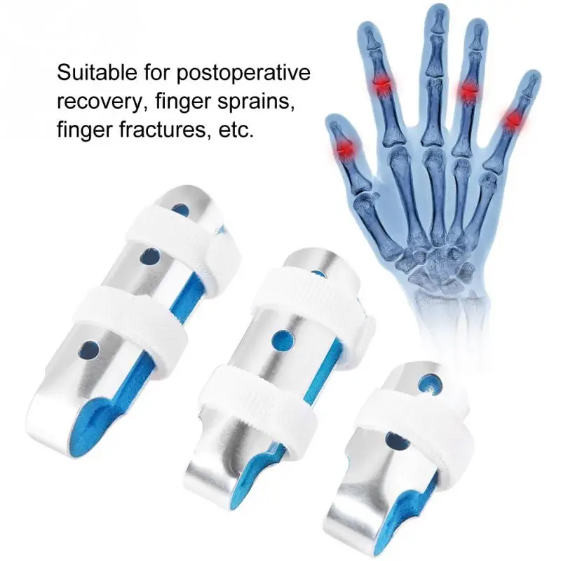 

3 Sizes Finger Protector Correction Fracture Fixed Splint Brace Finger Pain Relief Support Brace