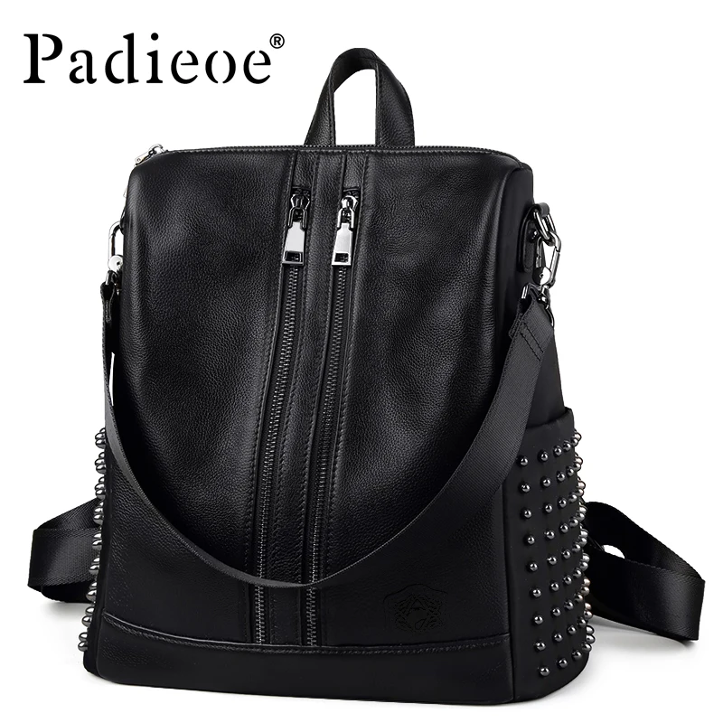 Padieoe сумка женская рюкзак кожаный женские сумки ретро досуг портфель школьный  дорожная сумка спортивный