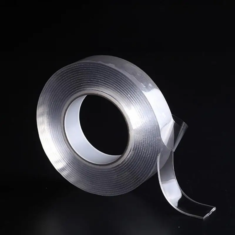 

1 meters 30mm x 2mm Double-sided Nano Tape Traceless Washable Removable Adhesive Tape Kitchen Bathroom Gel Grip Sticker