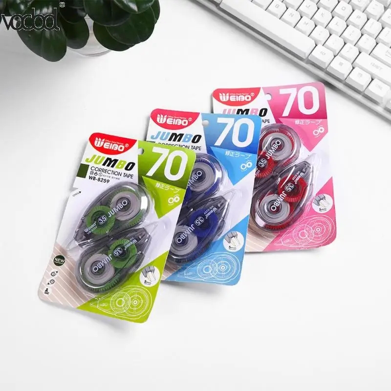 

2pcs/set Correction Tape Student Children Corrector Tapes Office School Color Random Plastic Correction Tap Stationery Supplie