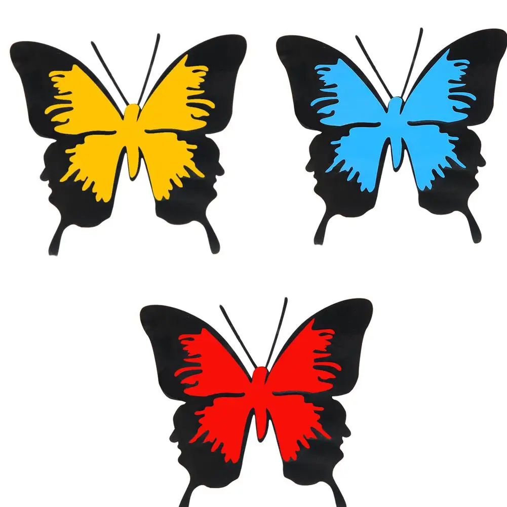 

1PCS Butterfly Car Sticker Cover Scratch Car Stickers Bumper Scratch Sticker Reflective Personality Body Car Door Sticker