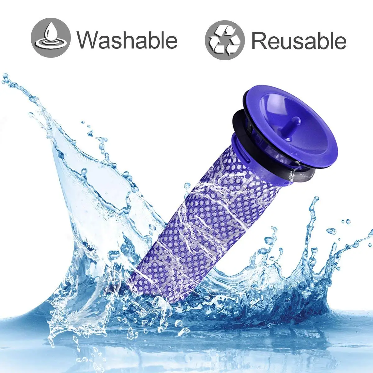 SANQ 3 Упаковка Пре и пост мотор фильтр Замена для Dyson V8 V7 беспроводной вакуумный