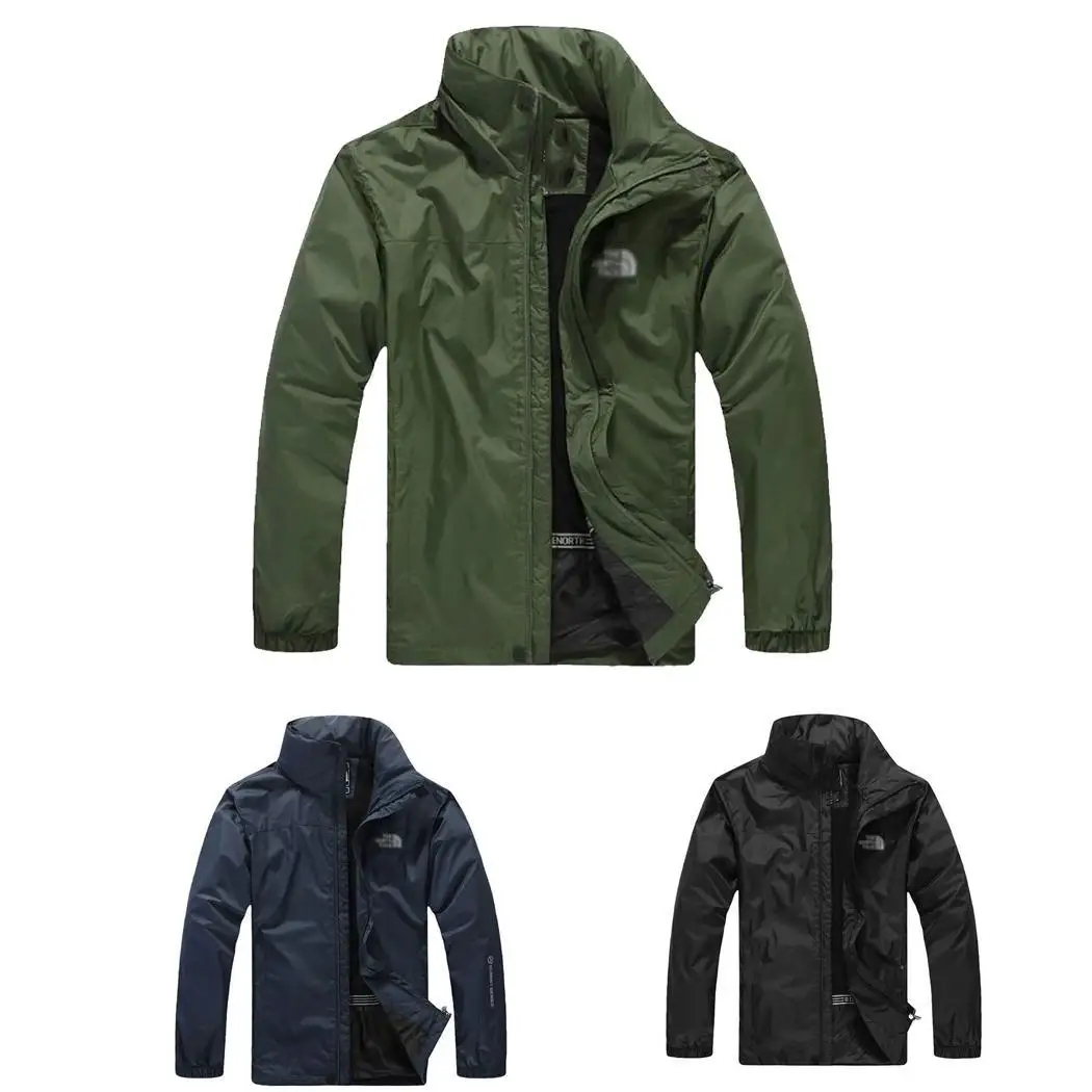 

Men Casual Long Sleeve Hooded Solid Zip Pocket Outwear Jacket Spring, Autumn Casual, Outdoor, etc