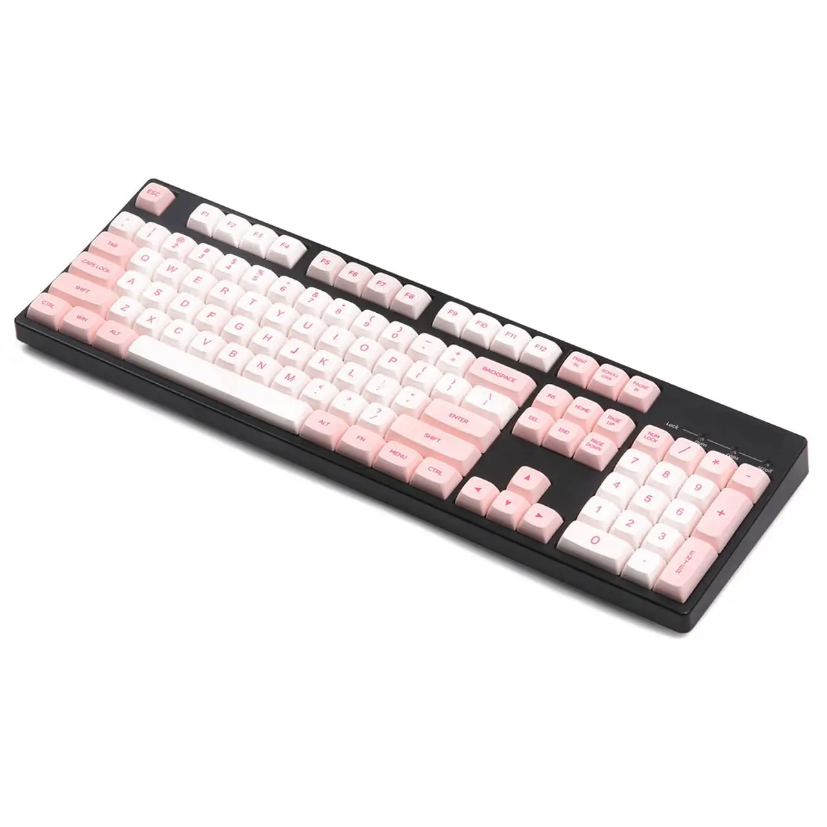  Gaming Keyboard Keycap Pink 176 Key XDA Profile Dye-sub PBT Keycaps Full Layout Keycap Set Cute Key