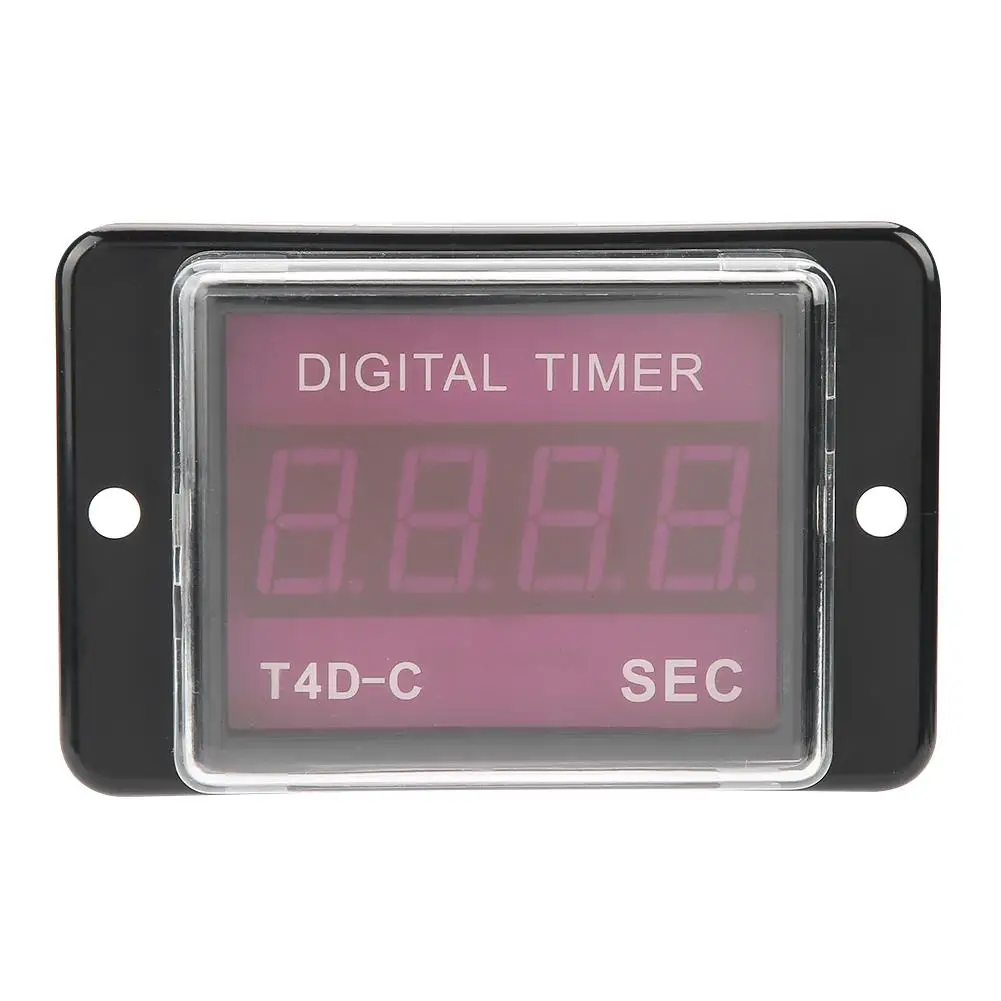 

T4D-C Digital LED Timer Time Relay 99.9/999 SEC MIN Time Counter 2019 new style