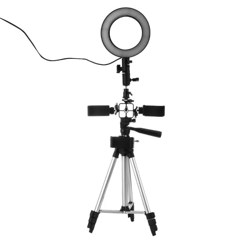 

Photography Dimmable LED Video Live Studio Ring Light with Selfie Tripod