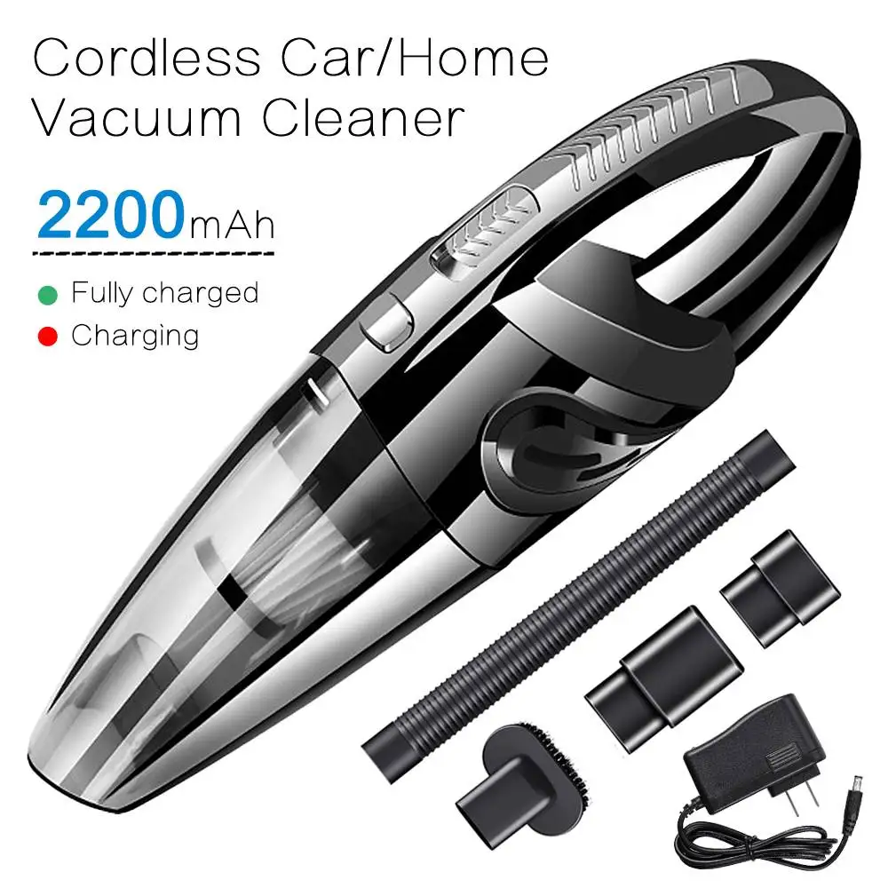 Portable Car Vacuum Cleaner Cordless Handheld Rechargeable Wet Dry